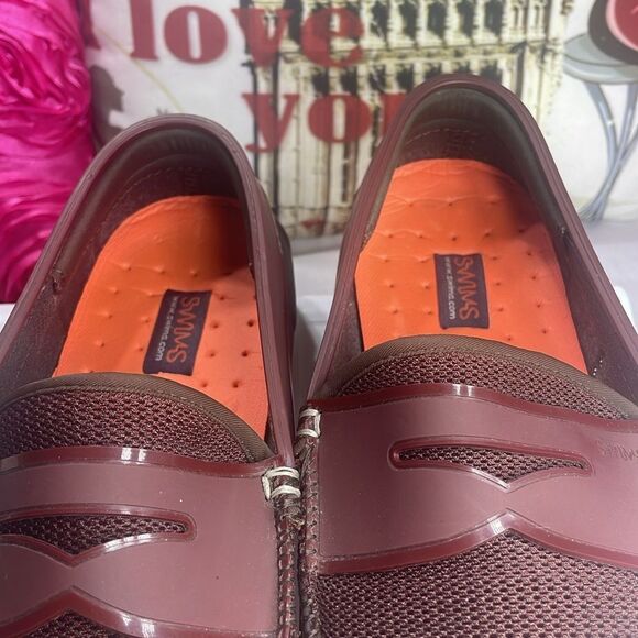 (M) Swims Penny Loafers for men, size 8.5 in wine red - Picture 5 of 9